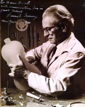 An inscribed photo given by Sacconi to his colleague Hans Nebel in 1966