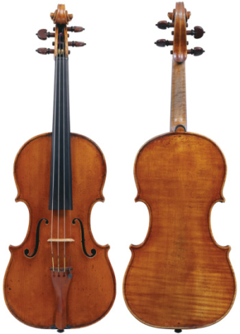 The 'Grumiaux, Campoli' Guadagnini of 1773. Photos: Tucker Densley, courtesy of The Strad