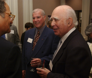 Silverstein (right) and Oliveira in 2003. Photo: The Milken Family Foundation, courtesy of the Milken Archive of Jewish Music