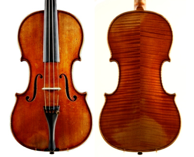 Gulbrand Enger violin, made in Copenhagen 1870 – a copy of the 1714 Yoldi-Moldenhauer Stradivari violin owned by the Royal Danish Opera Orchestra