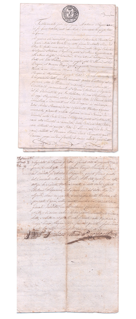 Antonio's Paganini last will and testament