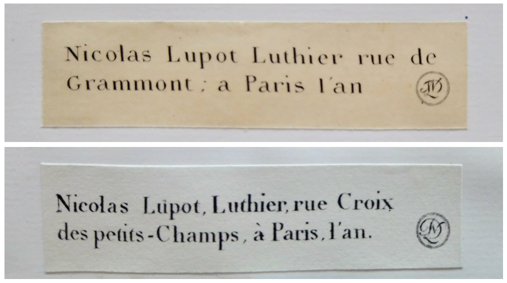 Lupot labels Paris