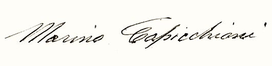 Marino Capicchioni signature