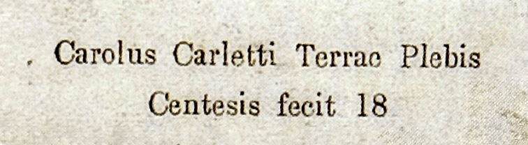 Early Carlo Carletti violin label