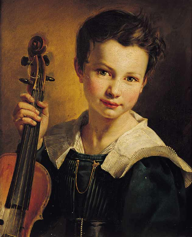 Portrait of Vieuxtemps in 1828