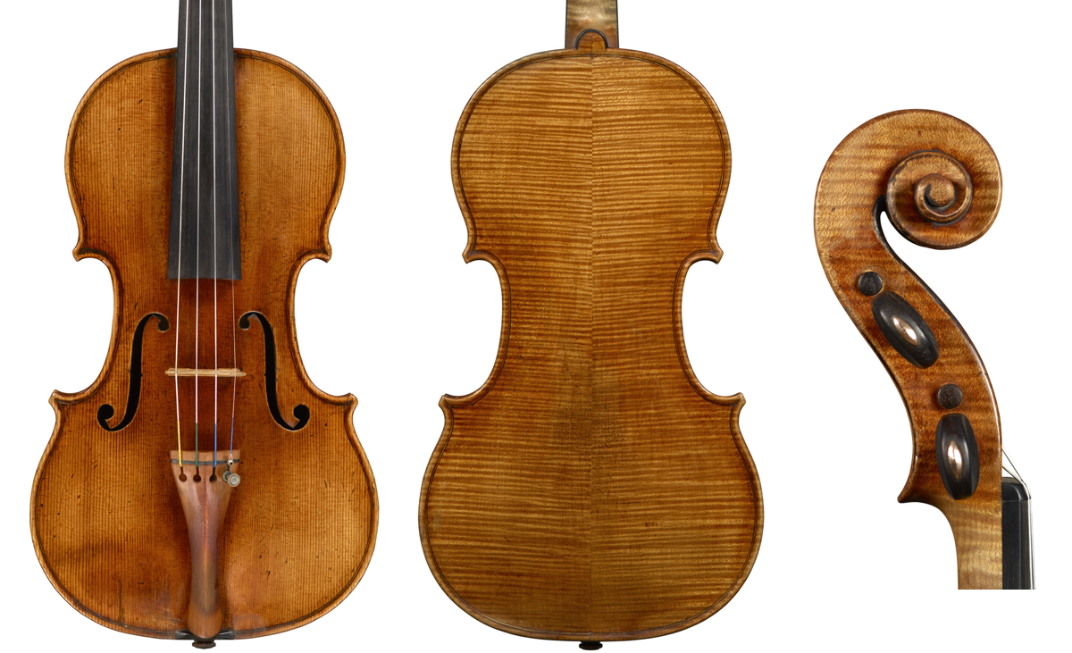 Milanollo Dragonetti Stradivari violin