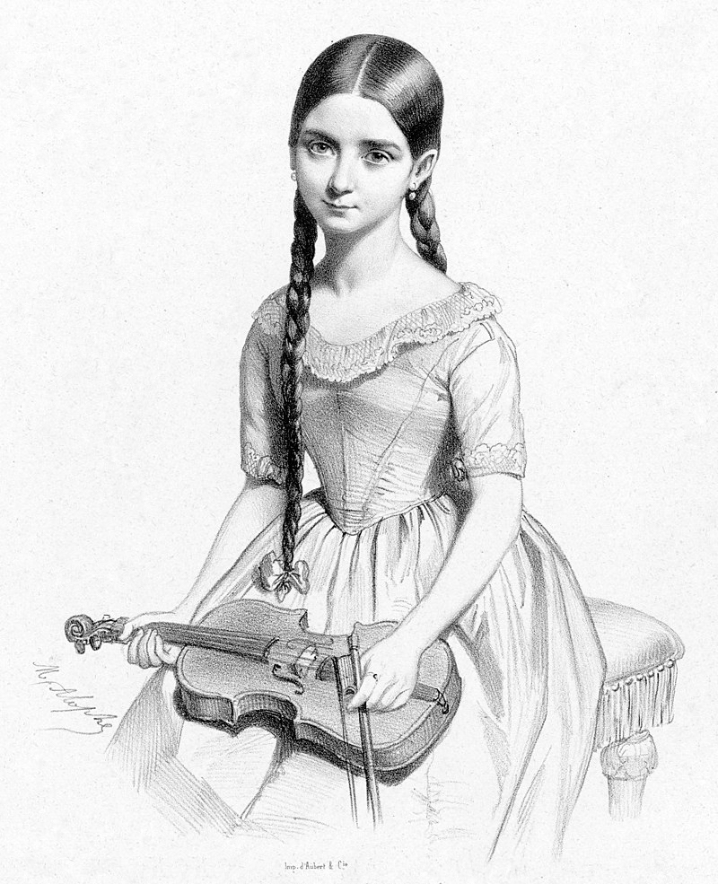Engraving of Teresa Milanollo