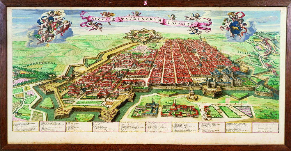 map of 17th century turin