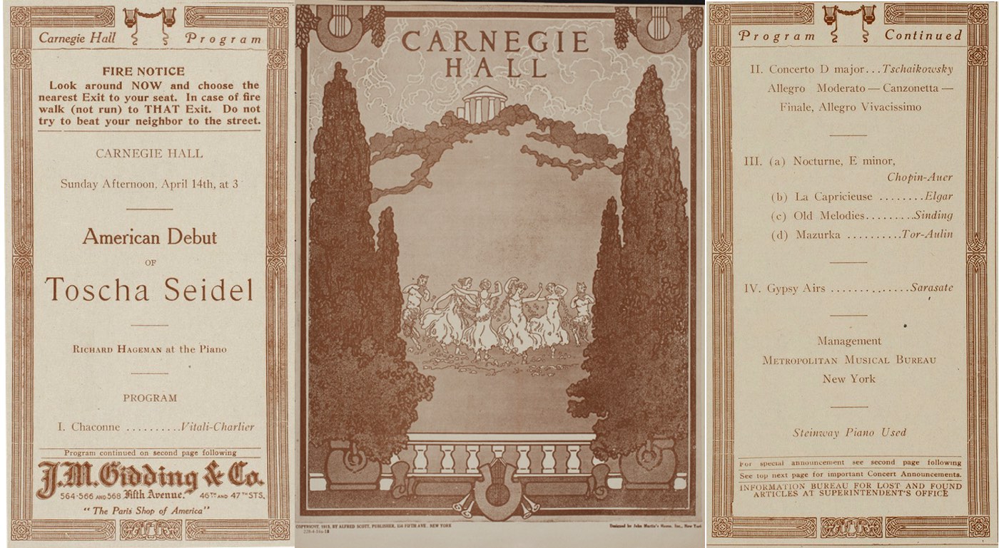 Seidel-Carnegie-debut-program