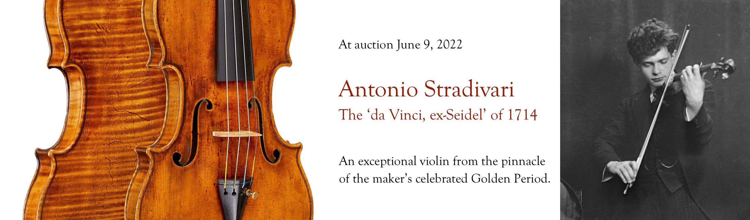 The 1714 'da Vinci, ex-Seidel' Stradivari