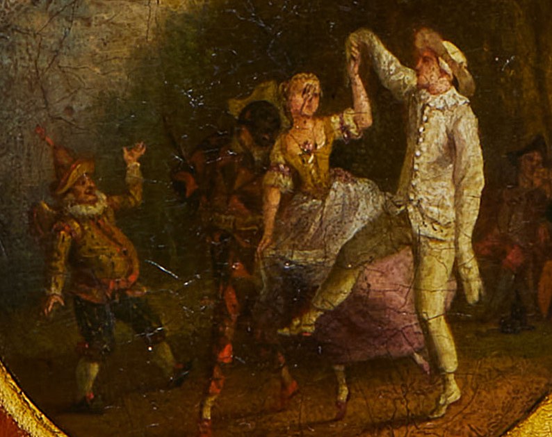 Detail of the painted scene