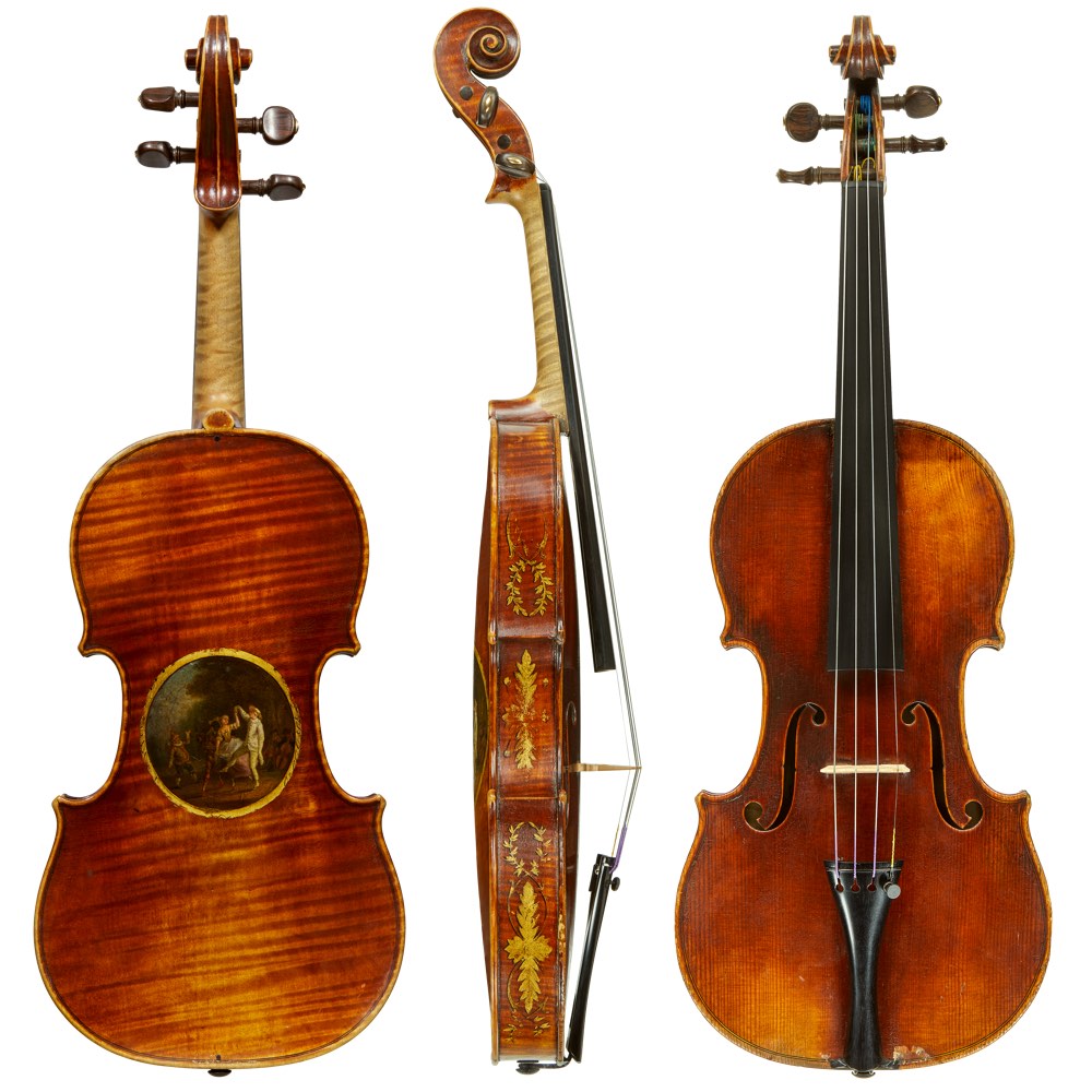 The decorated 1810 Pique violin