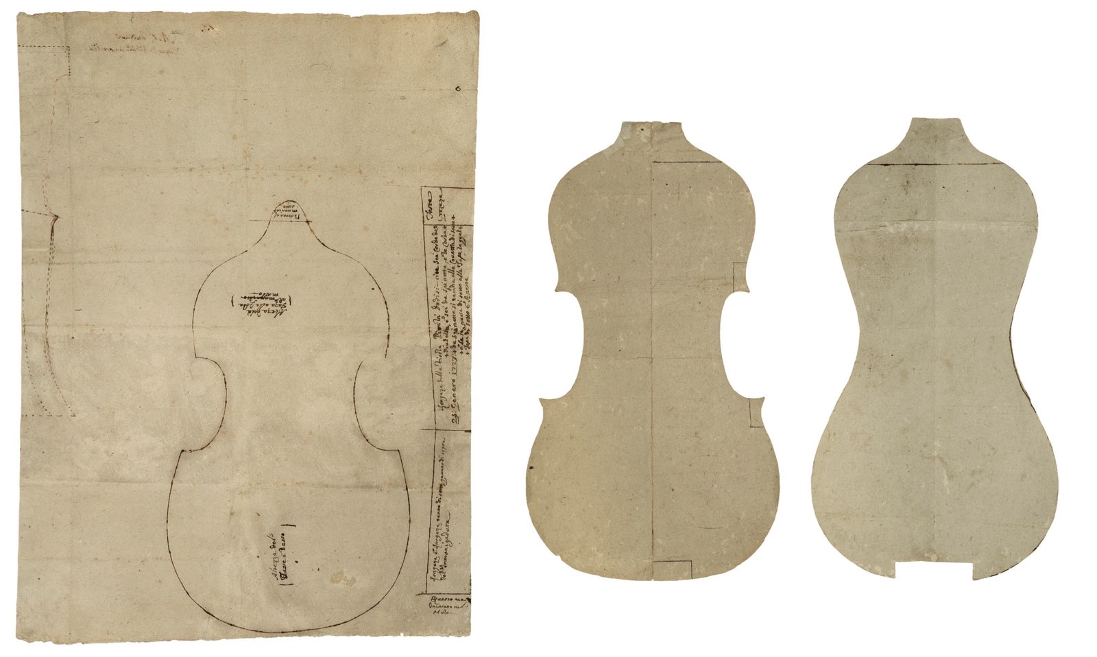 Stradivari tracings and patterns