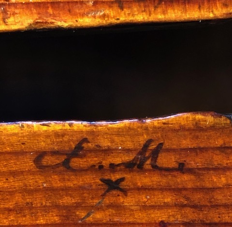 Initials on the cello